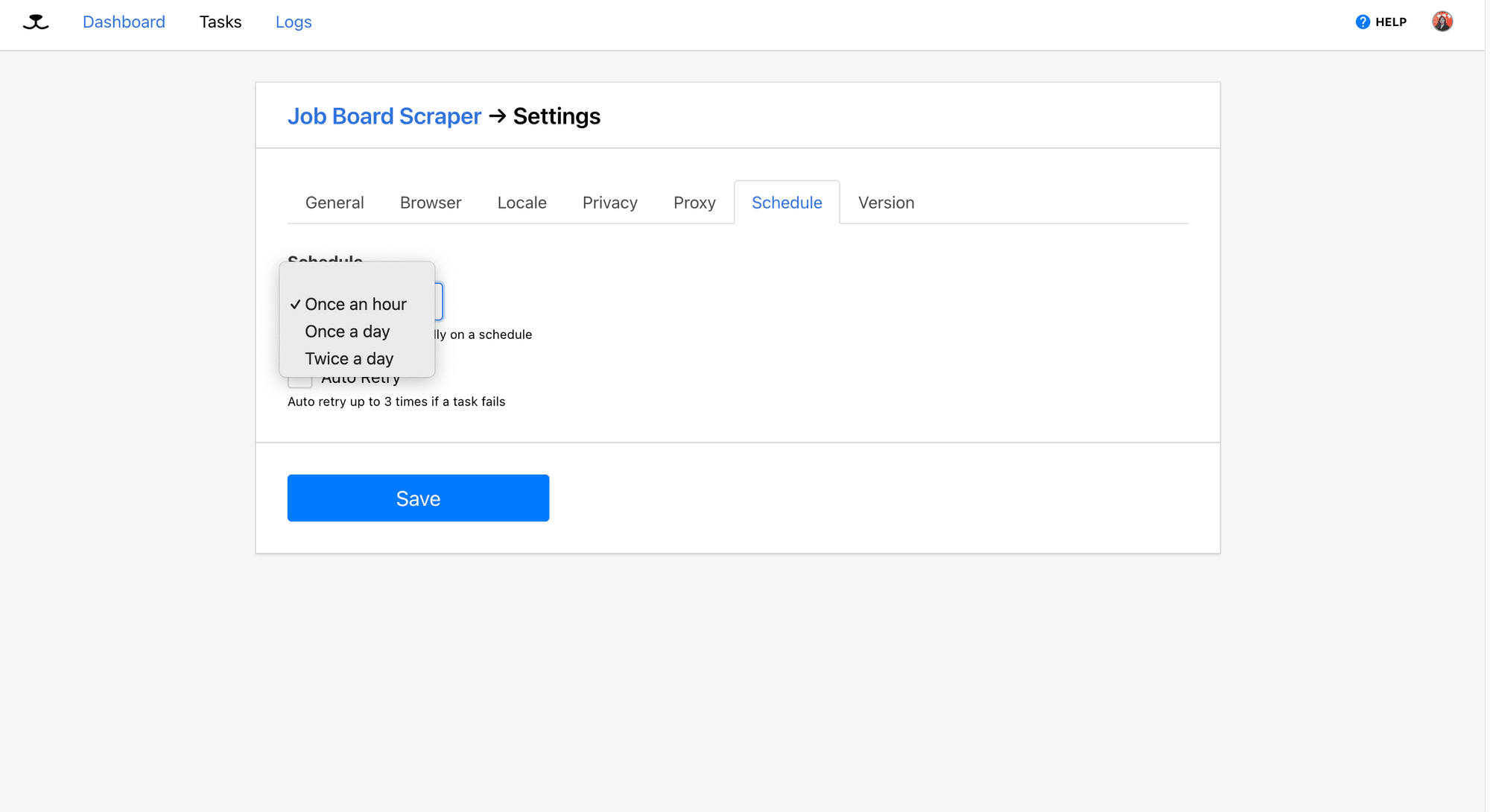Roborabbit - Schedule - select a schedule.png